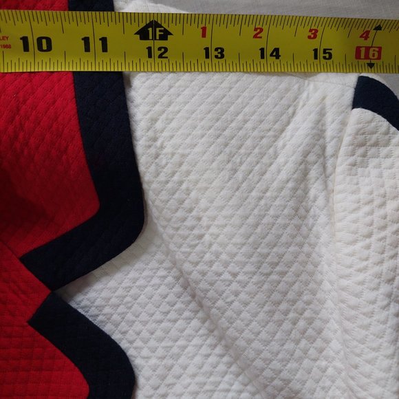 Audrey Laurent Vintage White/Red/Navy TRIM Skirt Blazer Suit, Size 10 - Picture 7 of 12